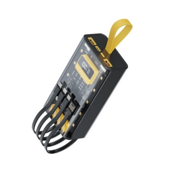 Green Lion Transparent Pro 20000mAh Power Bank Black/Yellow