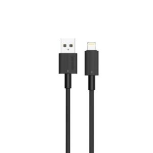 Porodo USB A to Lightning PVC Cable 1.2m – Black