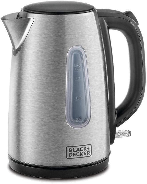 BLACK+DECKER Cordless Electric Kettle, 2200W Power, 1.7L, with Water-Level