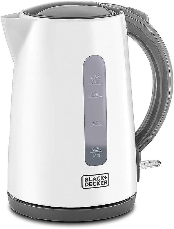 BLACK+DECKER Cordless Kettle 1.7L Light Weight White