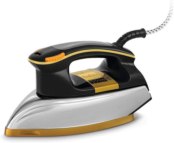 Black & Decker 1200W Heavy Weight Dry Iron Black/Gold