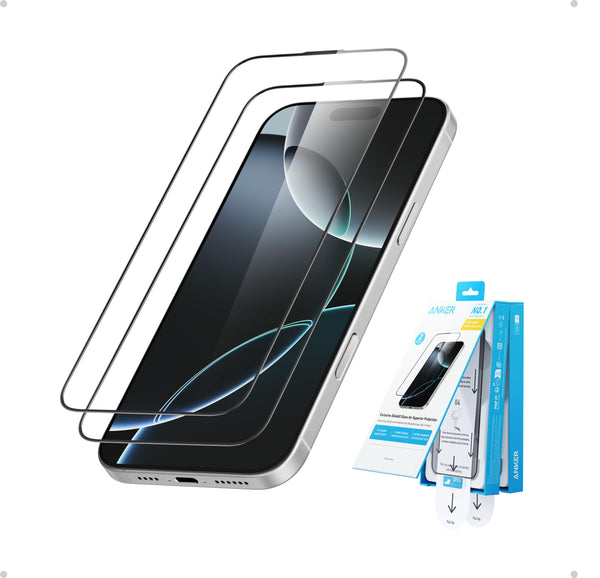 Anker Easy Fit HD Screen Protector, for iPhone 16 Pro Max Screen Protector,  (2-Pack)