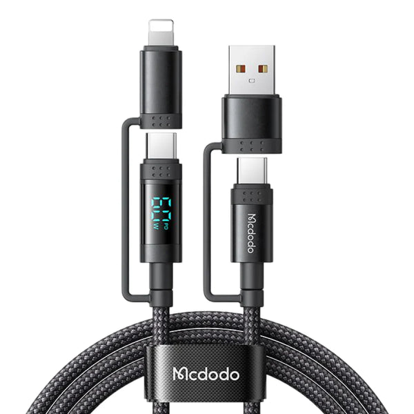 Mcdodo 4-1 Charging Cable + LED Watt Display