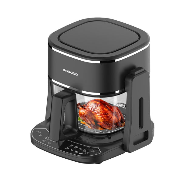 Porodo Lifestyle Dual Design Air Fryer & Grill - Black 4.5L