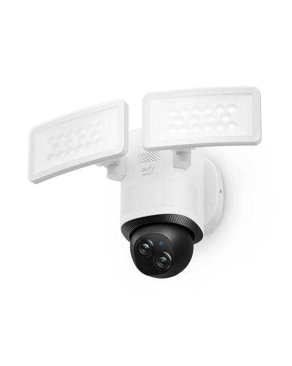 eufy Security Floodlight Camera E340 Wired, 360° Pan and Tilt, 24/7 Recording
