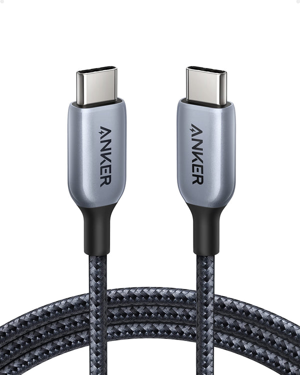 Anker 765 USB-C to USB-C Cable (140W Nylon) كيبل بقوة شحن تصل الى 140W واط سريع جداً بطول متر و ٨٠ سم