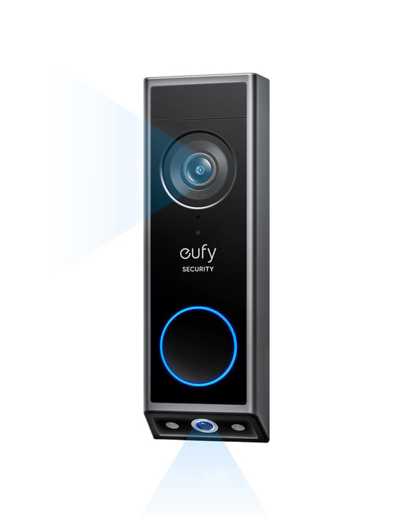eufy Security Video Doorbell E340 (Battery Powered), Dual Cameras جرس الباب