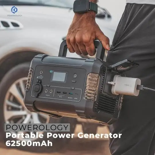 Powerology 62500 mAh Portable Power Generator Pure Sine-Wave Output