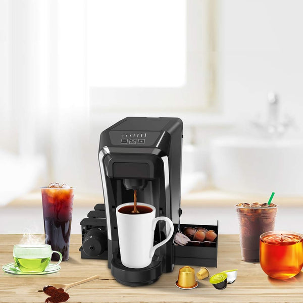 Lepresso Multifunctional Capsule Coffee Machine Cupsule Storage - Black