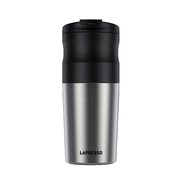 LePresso Portable Mug Burr Grinder Coffee Makerمطارة مع طاحونة متنقلة