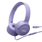 سماعة JBL Tune 520C USB-C السلكية دقة صوت عالية ( Hi-Res )، صوت  PureBass ، وتوافق شامل عبر USB-C