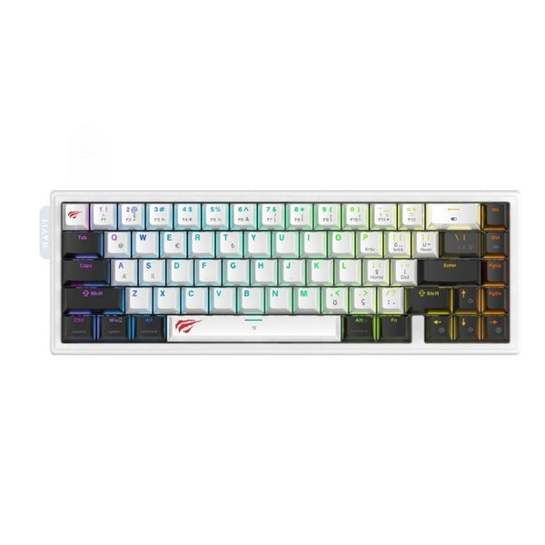 كيبورد الألعاب Havit KB900L الميكانيكي (RGB) كيبورد بحجم كامل (104 مفاتيح) مع سويتشات Blue Clicky ومتانة فائقة