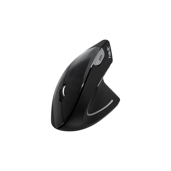 ماوس Havit MS550GT اللاسلكي العمودي ( VerticalMouse ) تصميم مريح للذراع،  6  أزرار، و  DPI  قابل للتعديل
