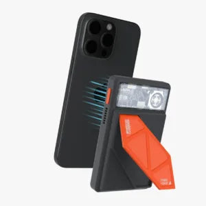 Porodo 20W Power Bank with Cooling Fan and Stand 10000mAh – Black