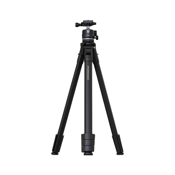 ترايبود ألومنيوم فائق الخفة - بورودو | لون أسود Porodo Ultra-Light Aluminum Tripod - Black
