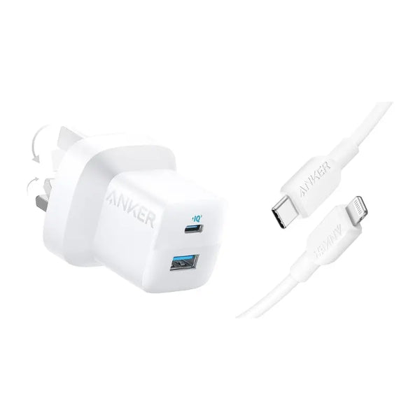 Anker 323 Charger 33W and C to L 3ft Cable