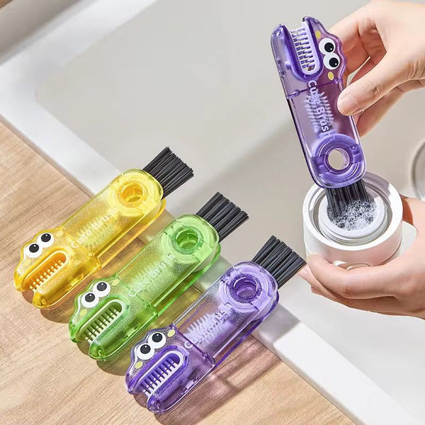 🧼 فرشاة تنظيف متعددة الاستخدام بشكل لطيف – Cute Brush X2 (قطعتين)