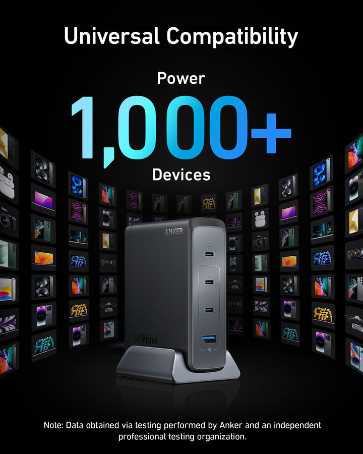 Anker 240W USB C Charger, Fast Compact 4 - Port GaN Charger for MacBook Pro/Air, iPhone, iPad Pro, Dell XPS, Galaxy, Pixel, Apple Watch - Eufy iraq