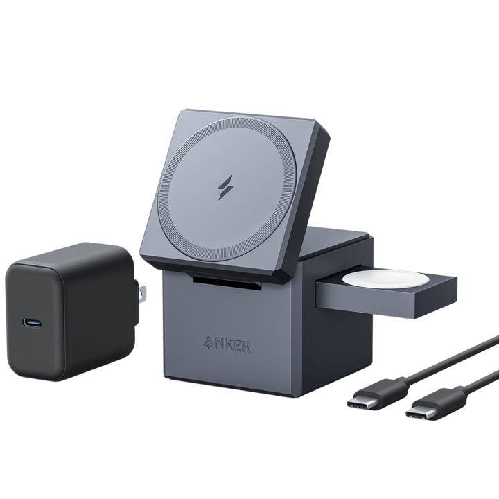 Anker 3 - in - 1 Cube with MagSafe شاحن ماك سيف من انكر - Eufy iraq