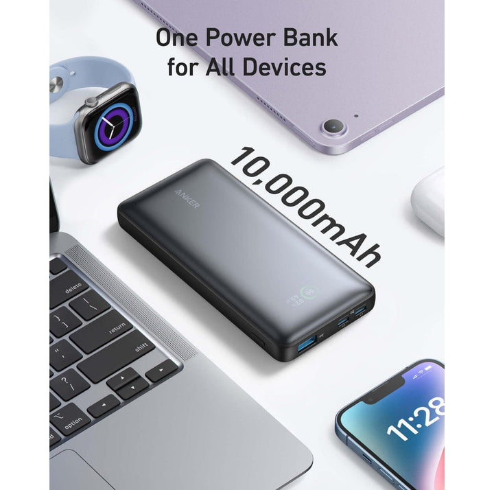 Anker 533 Power Bank (10K mAh) - Black شاحن خارجي بقوة ٢٥ واط - Eufy iraq