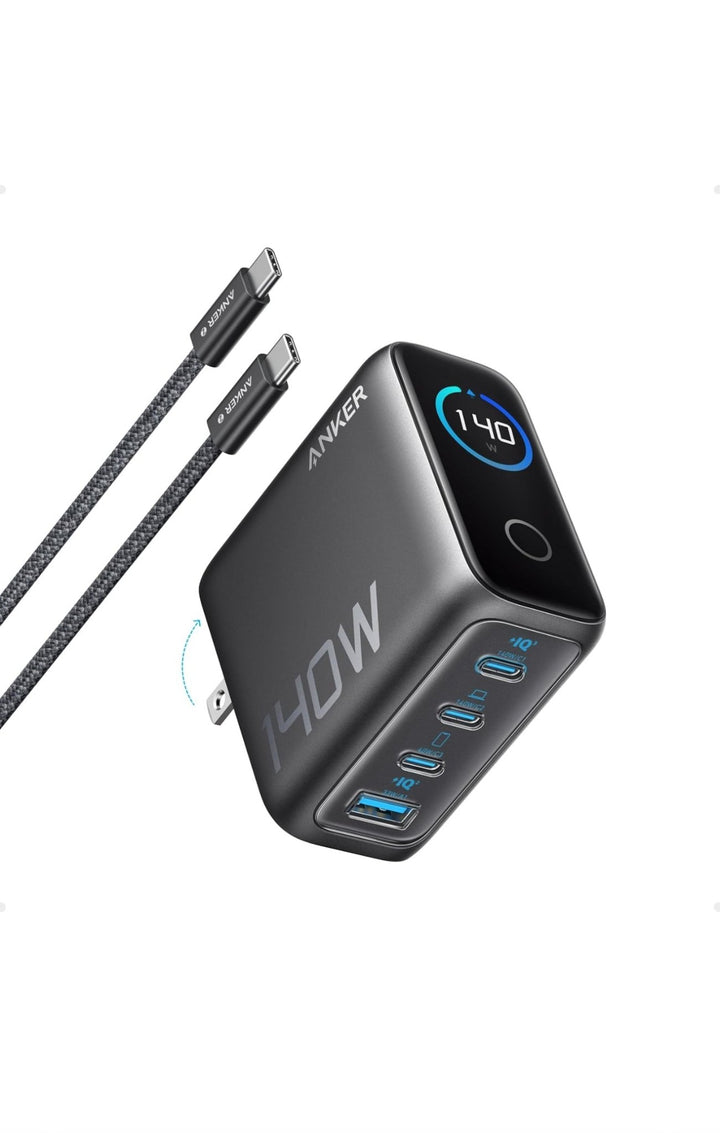 Anker Charger (140W, 4 - Port, PD 3.1) with USB - C Cable - Eufy iraq
