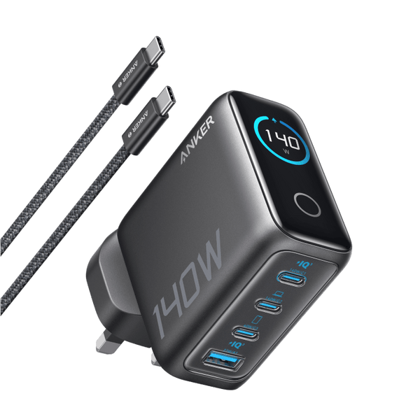 Anker Charger (140W, 4 - Port, PD 3.1) with USB - C Cable - Eufy iraq