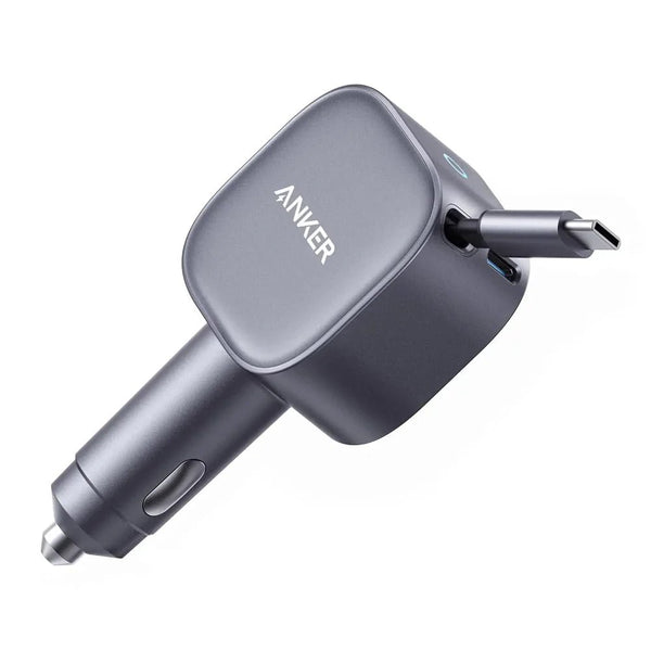 Anker Nano 75W USB - C Car Charger with Built - in Retractable USB - C Cable A2738 - Eufy iraq