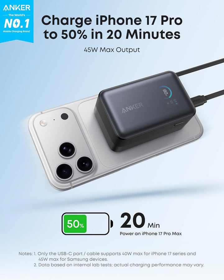 Anker Nano Power Bank 10000 mAh 45W with USB - C cable - Eufy iraq