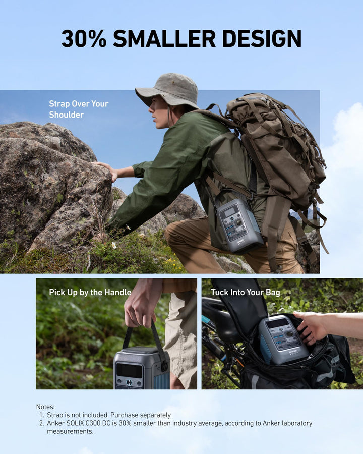 Anker SOLIX C300 DC Portable Power Station - 90,000mAh (288Wh) | 300W - Eufy iraq