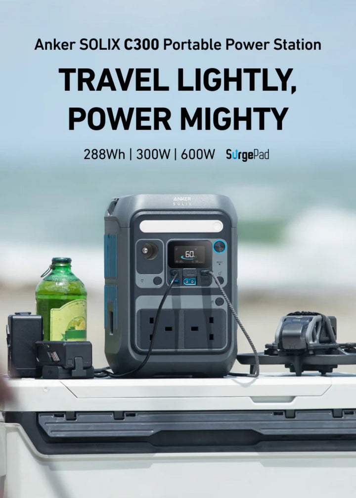 Anker SOLIX C300 Portable Power Station - 288Wh | 300W - Eufy iraq