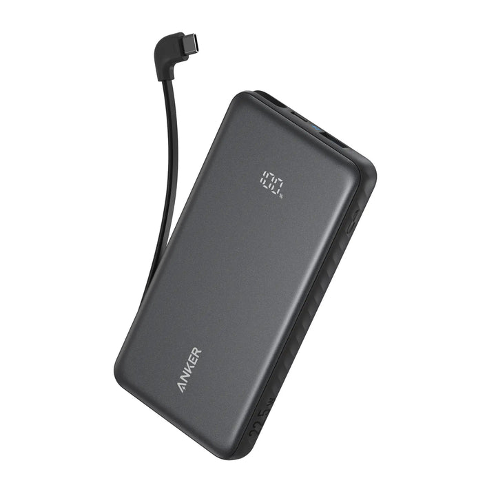 Anker Zolo Power Bank – ‎10,000 mAh / 22.5 W مع كابل USB - C مدمج - Eufy iraq