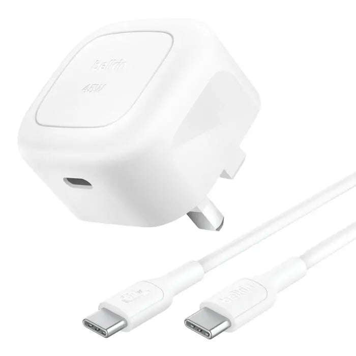 Belkin BoostCharge Compact USB - C Wall Charger 45W + USB - C Cable - Eufy iraq