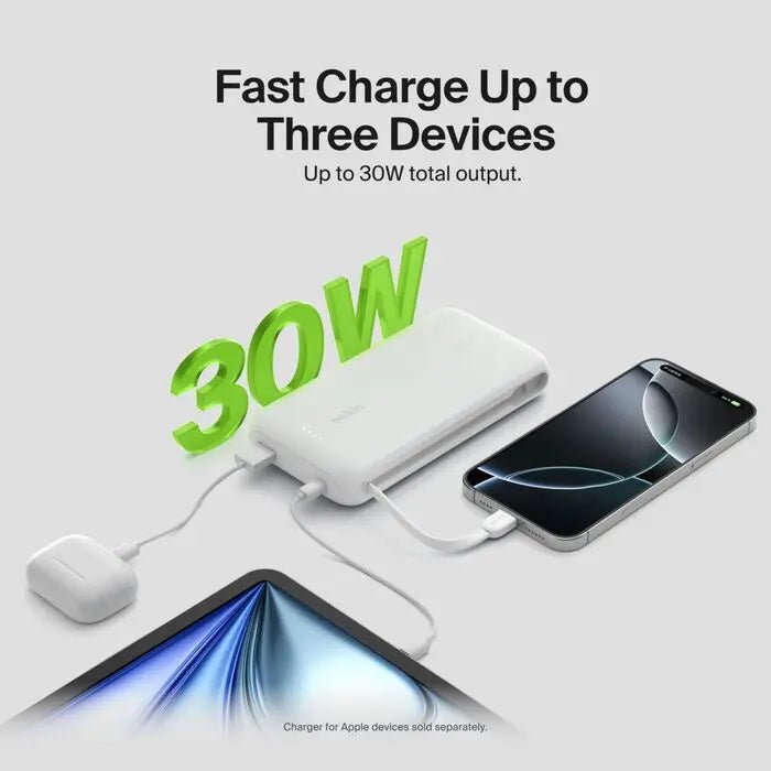 Belkin BoostCharge Power Bank 20K with Integrated Cable - Eufy iraq