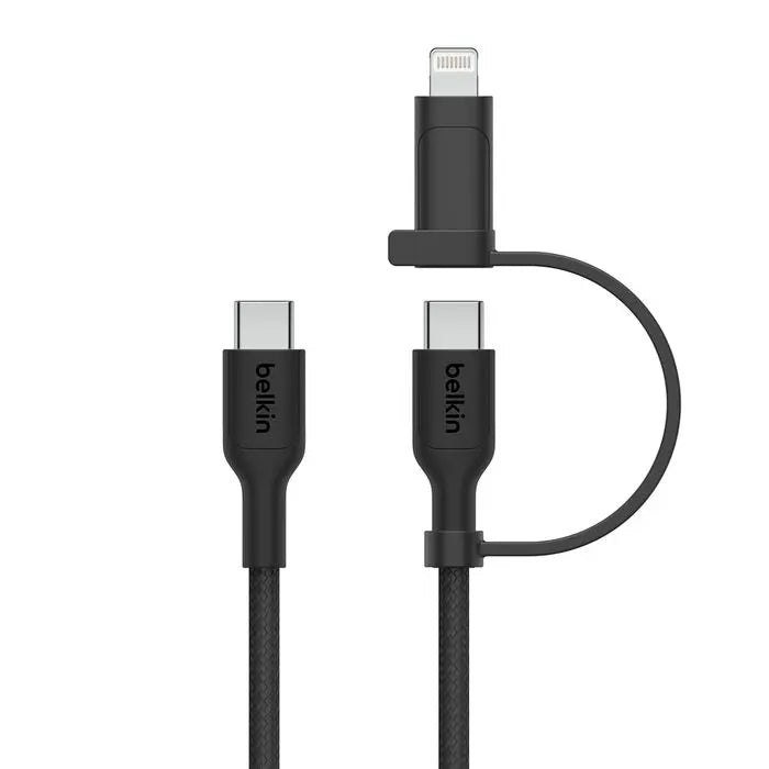 Belkin BoostCharge Pro 2 - in - 1 Cable with USB - C and Lightning Connector - Eufy iraq
