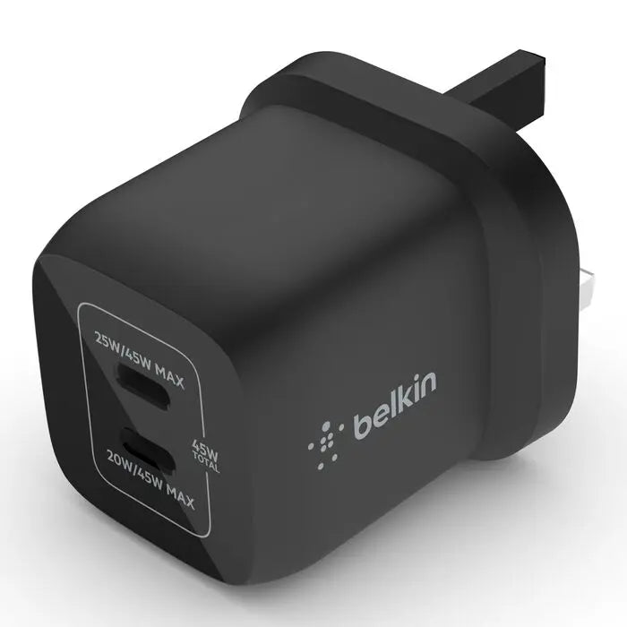 Belkin BoostCharge Pro Dual USB - C GaN Wall Charger with PPS 45W - Eufy iraq