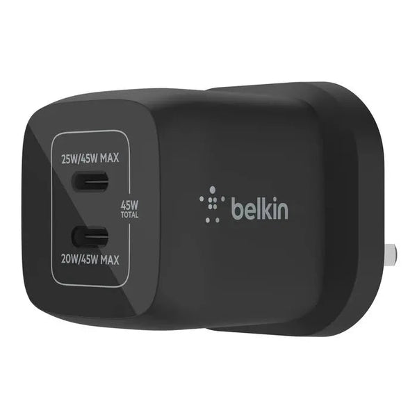 Belkin BoostCharge Pro Dual USB - C GaN Wall Charger with PPS 45W - Eufy iraq