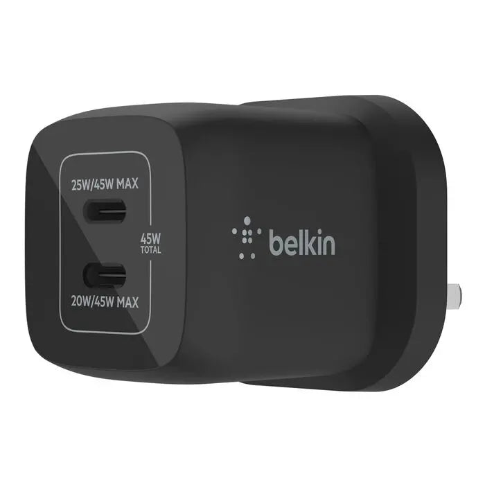 Belkin BoostCharge Pro Dual USB - C GaN Wall Charger with PPS 45W - Eufy iraq