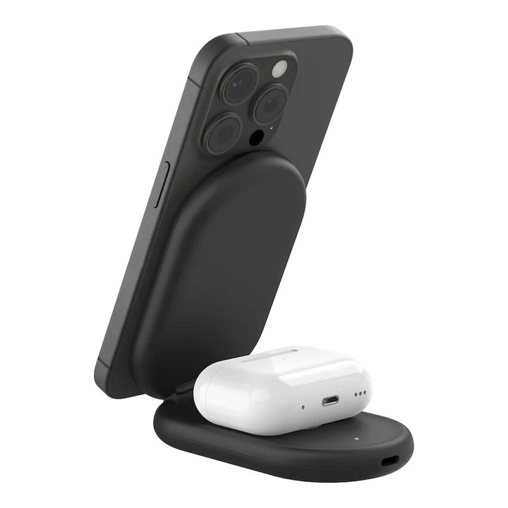 Belkin BoostCharge Wireless Charging Stand with Magnetic Qi2 15W, White - Eufy iraq