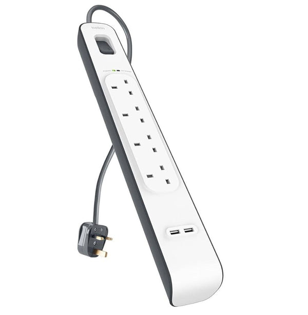 Belkin Extension Lead with USB Slots x 2 (2.4 A Shared)سيار من بلكن ب ٤ مخارج - Eufy iraq