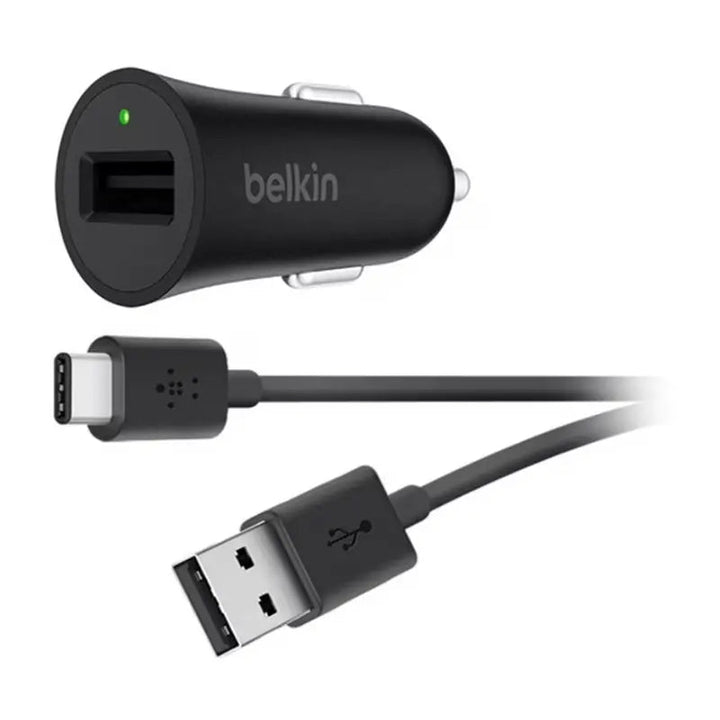 Belkin Quick Charge Car Charger with USB - A to USB - C Cable 1.2m - Eufy iraq