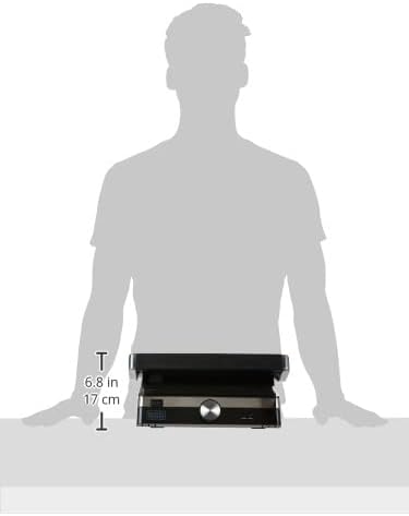 BLACK &amp; DECKER Family Health Grill with 180° Hinge, 2000W,&nbsp; Black/Silver - Eufy iraq