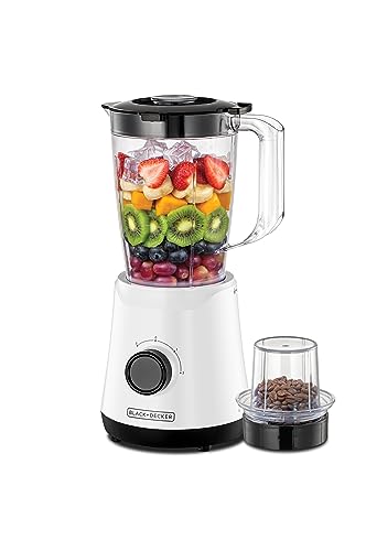 Black&Decker BX520 - B5 500W Blender with 1 Grinder - White (خلاط) - Eufy iraq