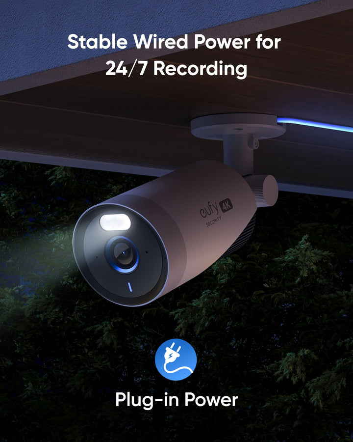 eufy Security eufyCam E330 (Professional) Add - On Camera, Outdoor Security Camera, 4K Resolution, 24/7 Recording, Plug - in, Enhanced Wi - Fi, Face Recognition AI, No Monthly Fee, Requires HomeBase 3 - Eufy iraq