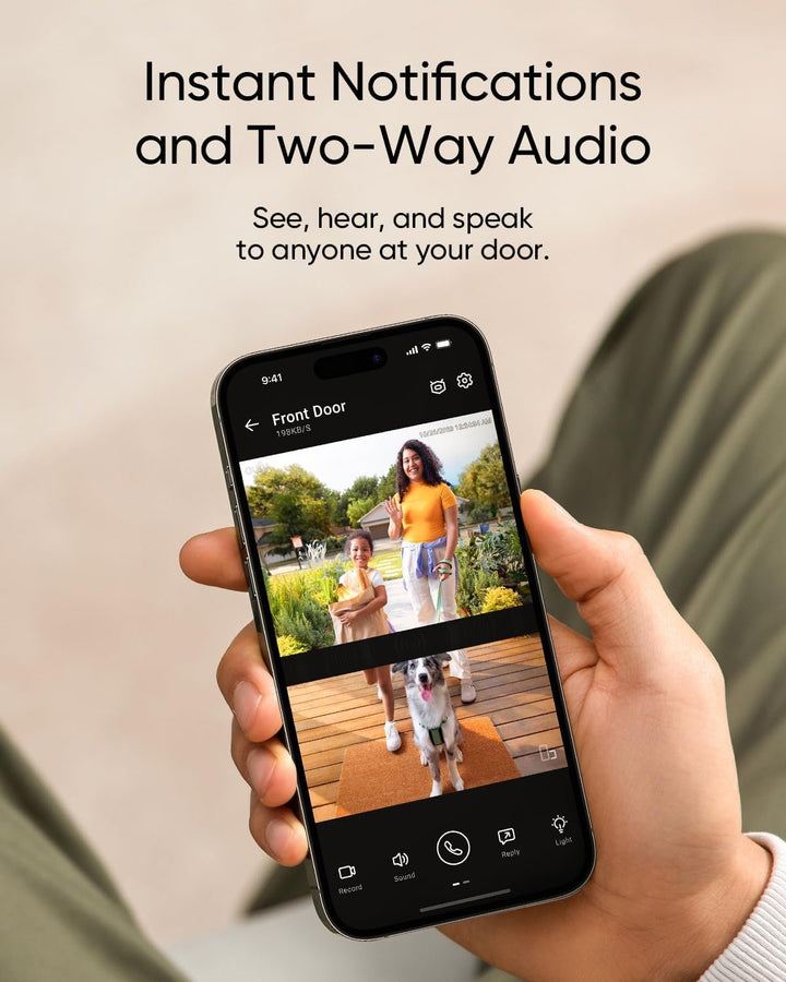 eufy Security Video Doorbell E340 (Battery Powered), Dual Cameras - Eufy iraq