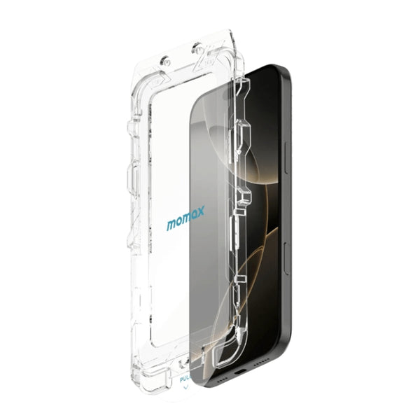 لاصق الشاشة Momax GlassPro+ Ultra Clear HD Tempered Glass حماية  9H  فائقة الوضوح لـ iphone 17pro max