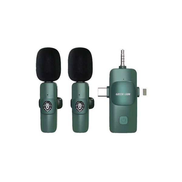 Green Lion 3 IN 1 Microphone Type-C / Lightning / Aux - Eufy iraq