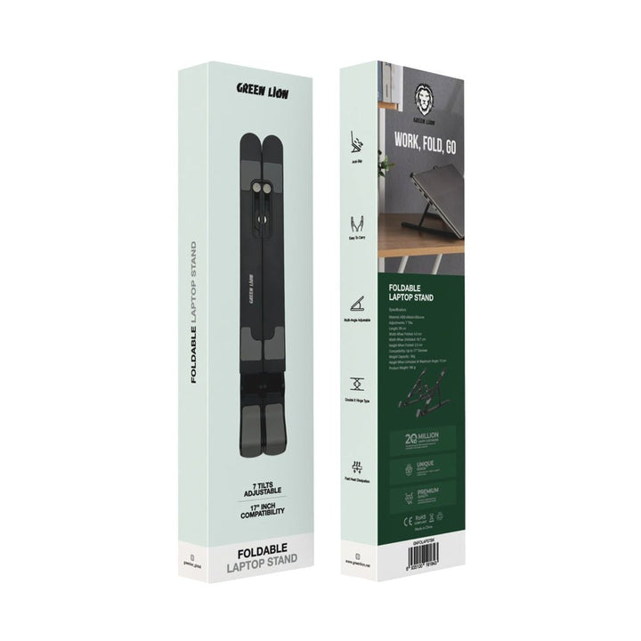 Green Lion Foldable Laptop Stand 7 Tilts - Black - Eufy iraq