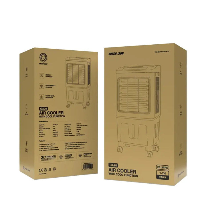 Green Lion GA20 Air Cooler with Cool Function - White/Gray - Eufy iraq
