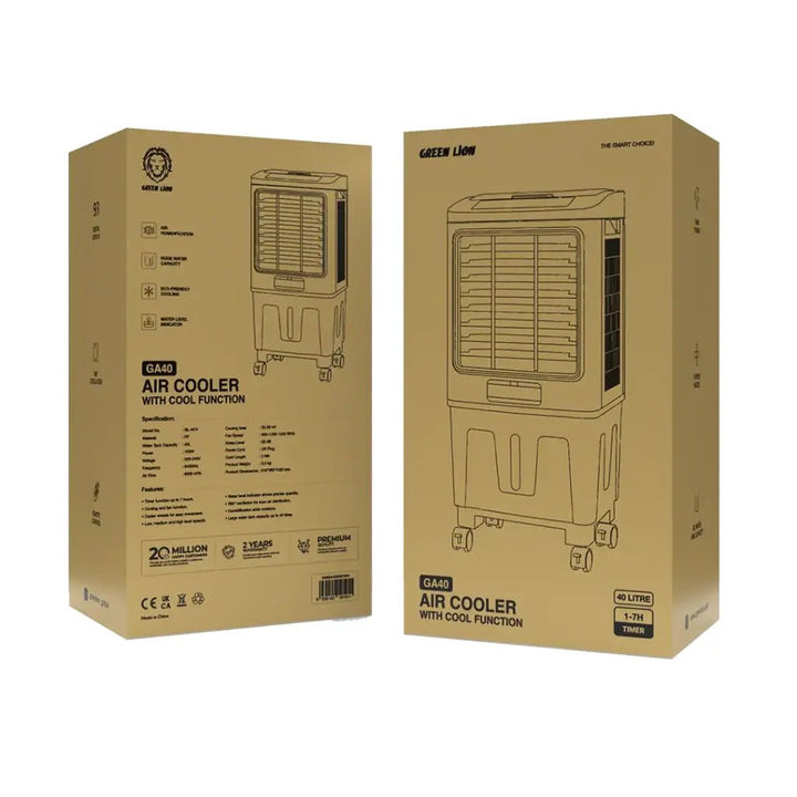 Green Lion GA40 Air Cooler with Cool Function - White/Gray - Eufy iraq