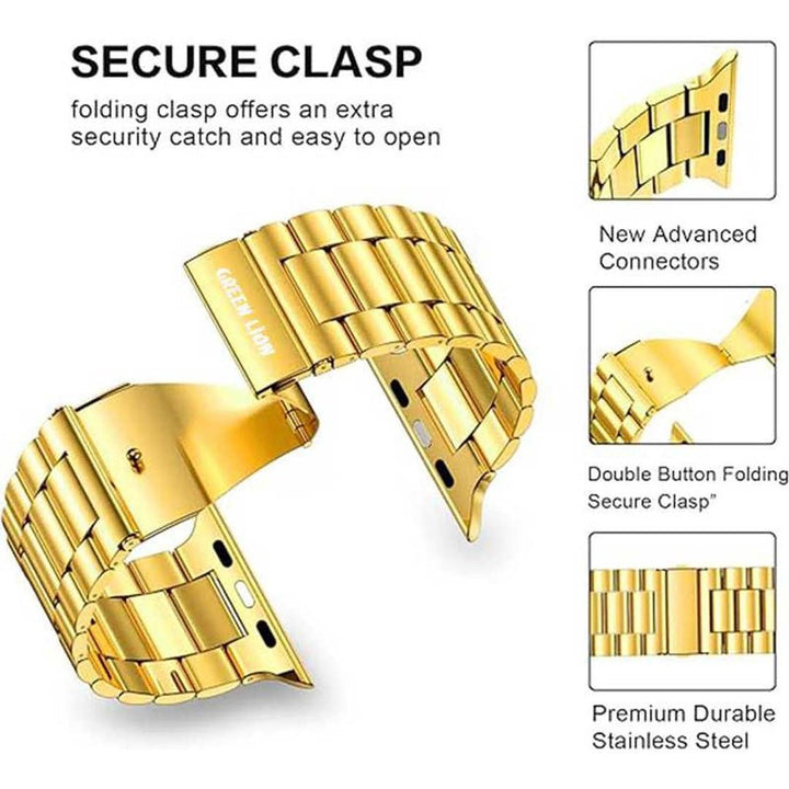 Green Lion Link Stainless Steel Watch Band 42/44/45/49MM - Eufy iraq